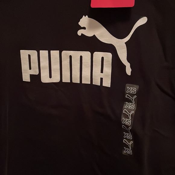 NWT Black Puma T Shirt size XS 100% cotton - Picture 2 of 7